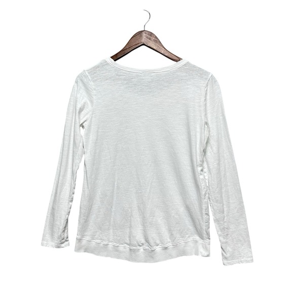 Sundance Womens Top Long Sleeve Tunic White Scoop Neck White Blouse Size XS Matu - Picture 2 of 10